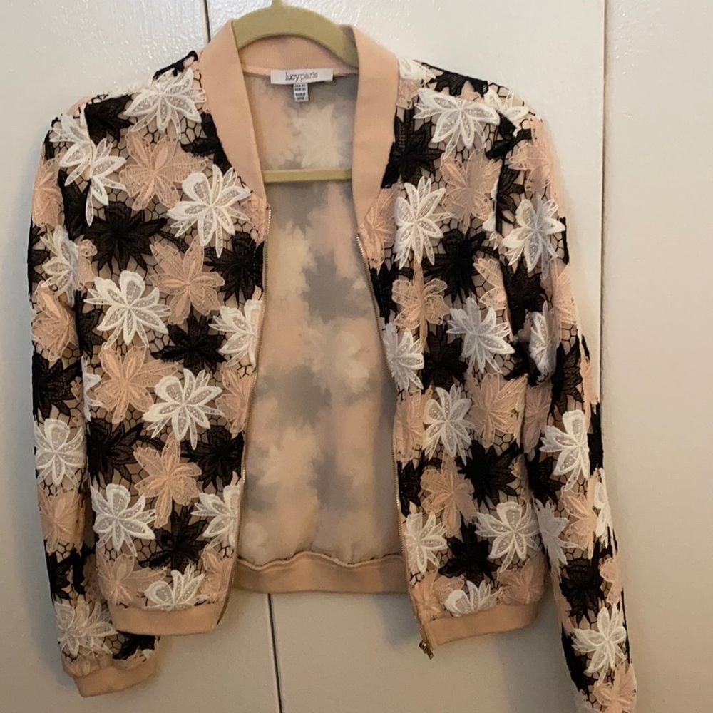 Lucy Paris flower bomber jacket